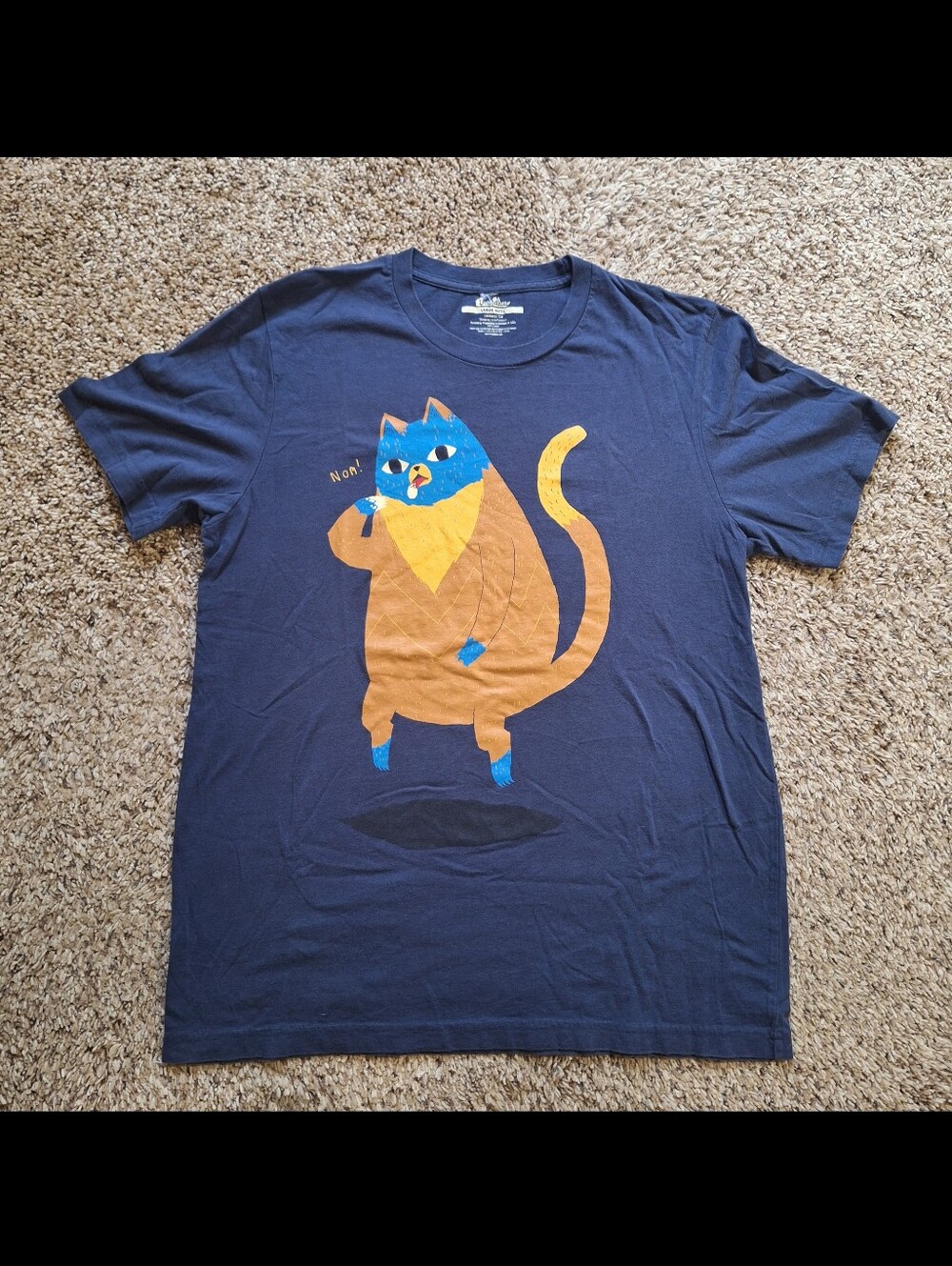Vintage Threadless "Levitation Cat" Artist Graphic T-Shirt (Men's Large)